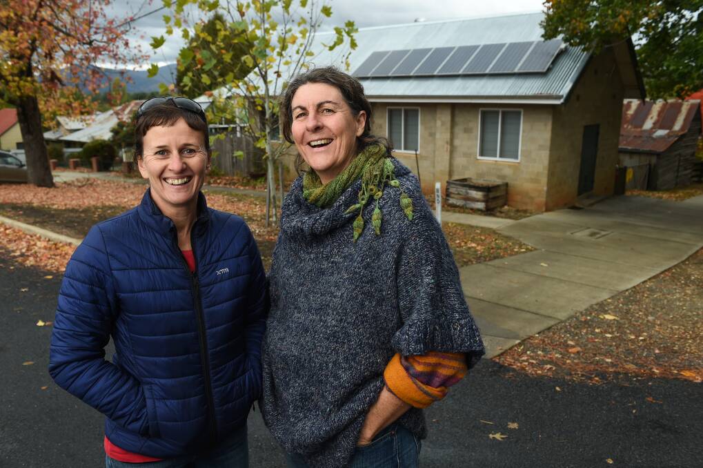 LOOKING AHEAD: Facilitator Mish Croker and Vanessa Stitz are helping to organise a Yackandandah forum that will get people talking accommodation. Picture: MARK JESSER