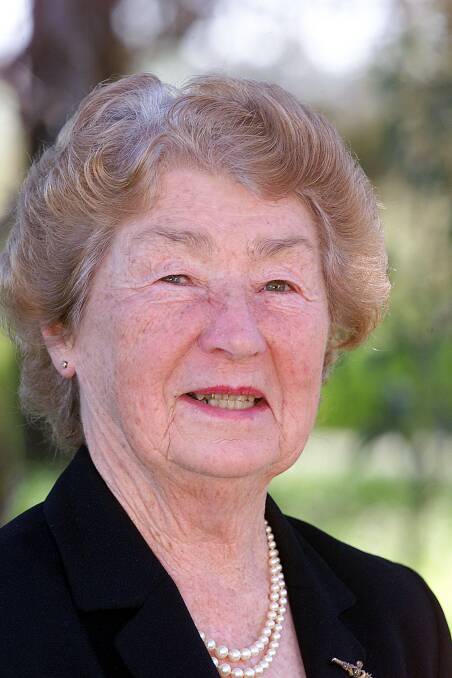 NEW LEADER: The late Evelyn Burke OAM in 2003 when she became the CWA Murray group president.