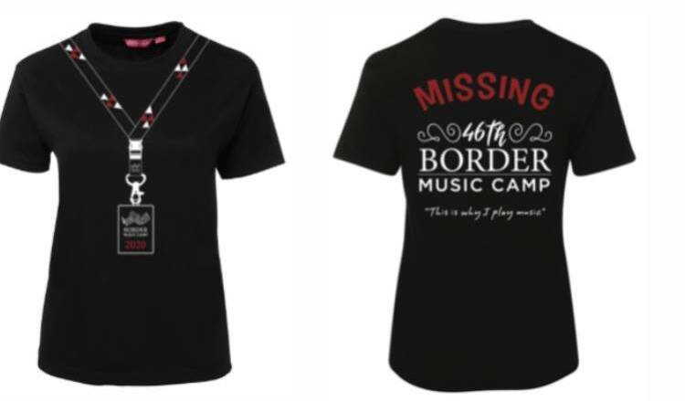 GONE BUT NOT FORGOTTEN: A memorial T-shirt has been designed to honour this year's cancelled Border Music Camp.