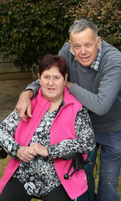 SETTLING BACK IN: Kathy and Trevor Vonthien are slowly returning to their normal life in Baranduda after Mrs Vonthien's extended hospital stay. Picture: ELENOR TEDENBORG