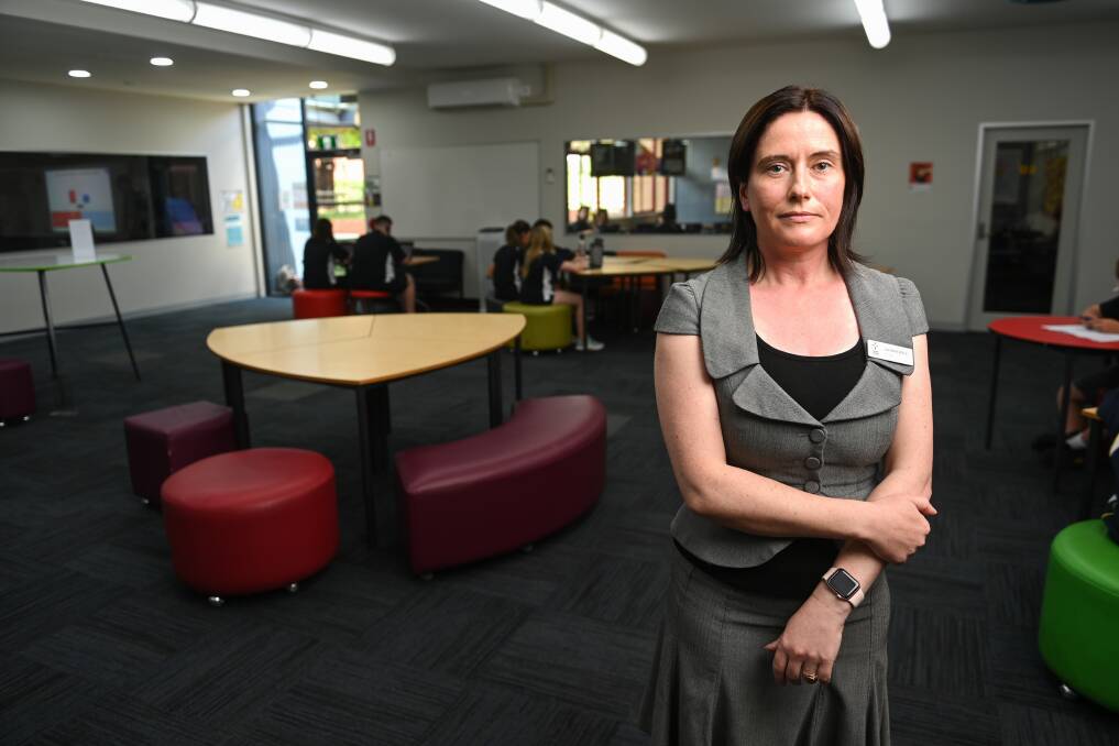 DISTRESS: Catholic College Wodonga principal Lorraine Willis says the school community has been upset by the theft of computer equipment. Picture: MARK JESSER