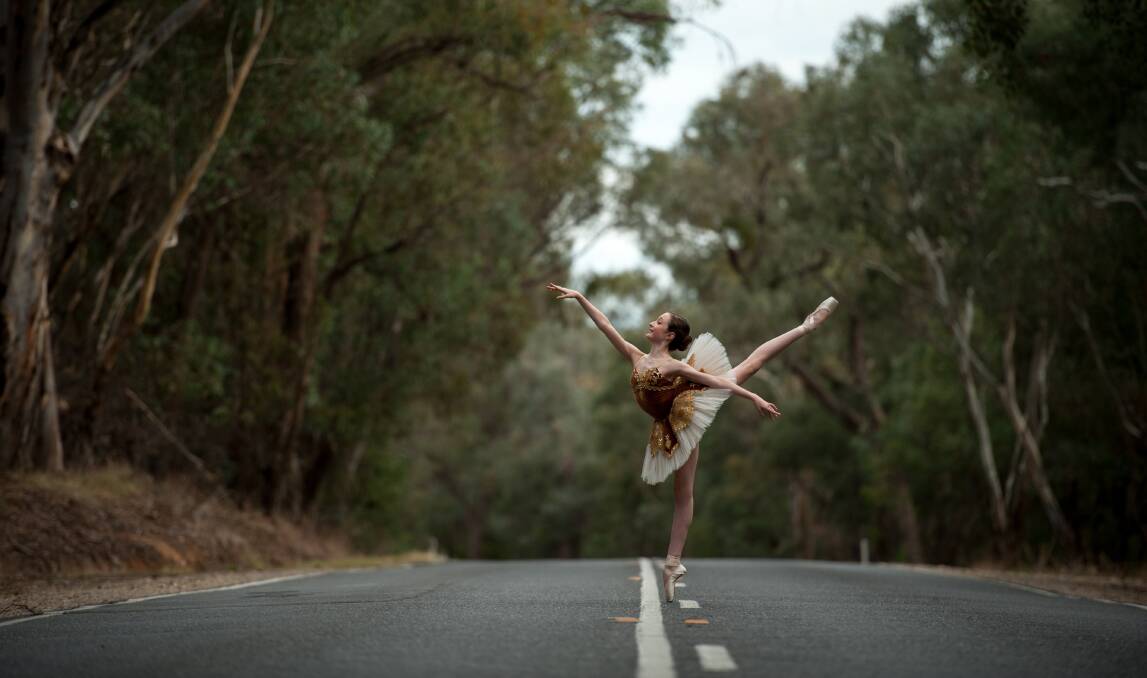 THE ROAD AHEAD: Meg Newton, 15, will leave her Everton home in September to pursue her dance goals in England. Picture: MICHAEL ESPLANA