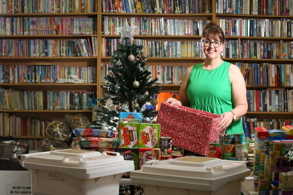 HAMPER APPEAL: Director Jacqui Partington says Carevan will work with Housing NSW, St Vincent's, Salvation Army and St Matthew's Church. Picture: JAMES WILTSHIRE