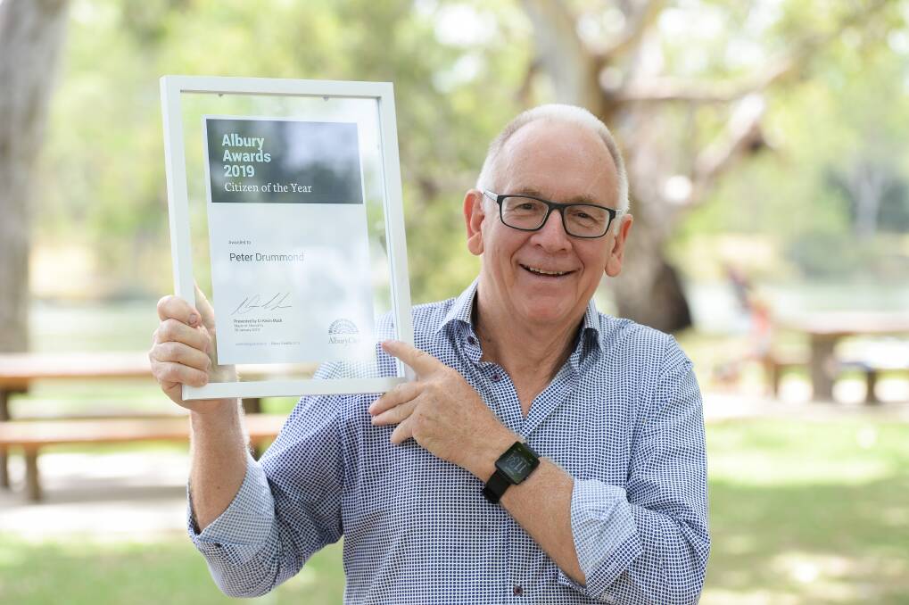 AWARD WINNER: Peter Drummond is the Albury 2018 citizen of the year. Picture: MARK JESSER