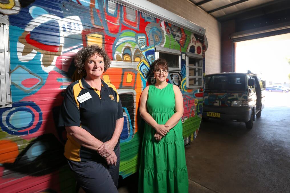 GENEROUS SUPPORT: Rotary Club of Albury treasurer Charlene Gleeson and Carevan director Jacqui Partington say the demand for help is high. Picture: JAMES WILTSHIRE