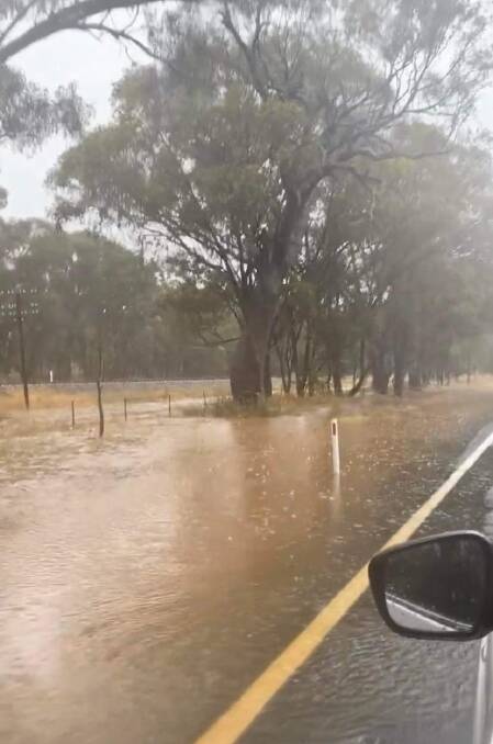 SLIPPERY WHEN WET: Many Border roads are being affected by flooding on Friday. Picture: SUPPLIED