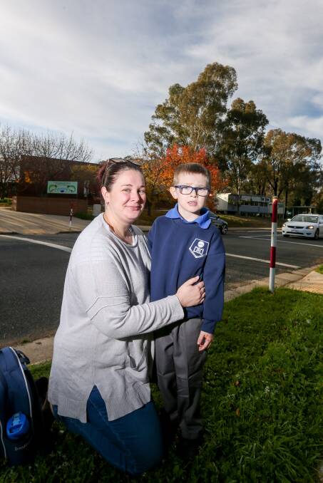 TIME TO RETURN: Lauren McDonald says her son Parker, 5, missed school during the remote learning period. Picture: TARA TREWHELLA
