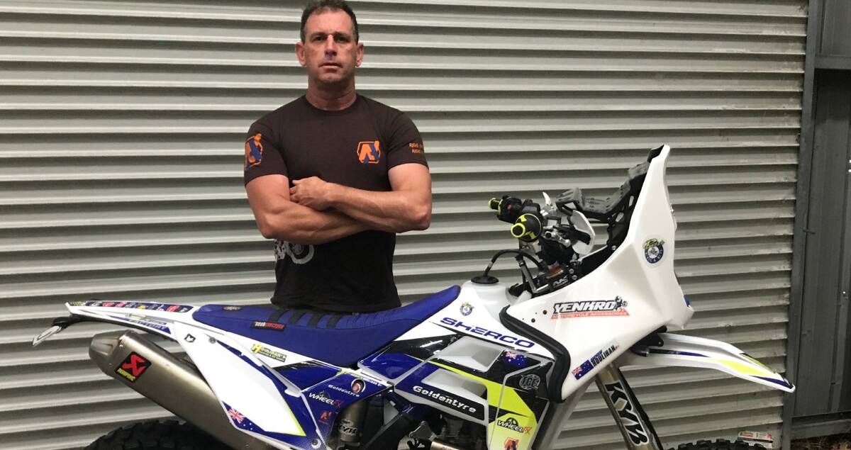 BIG PLANS: Andrew Houlihan, of Albury, has a long-term goal to compete in the 2021 Dakar Rally, a desert adventure that is among the world's largest motor sport events.