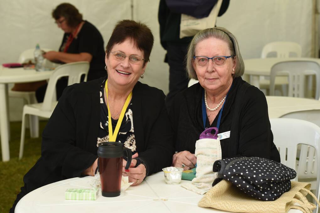 Little Billabong branch's Elaine Strong and Table Top branch's Janet Drummond. Picture: MARK JESSER