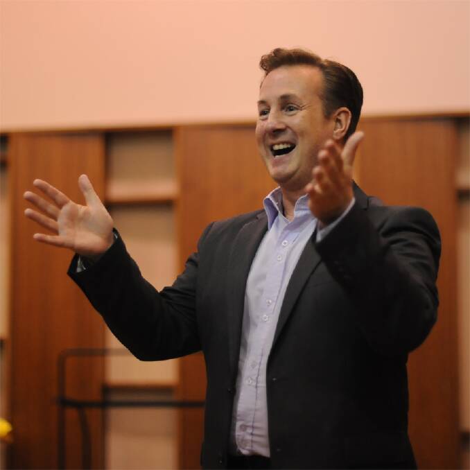 THE JOY OF SINGING: Conductor Jonathon Welch hopes people will have fun and learn new skills during Border Choral Voice. "Competence builds confidence," he says.