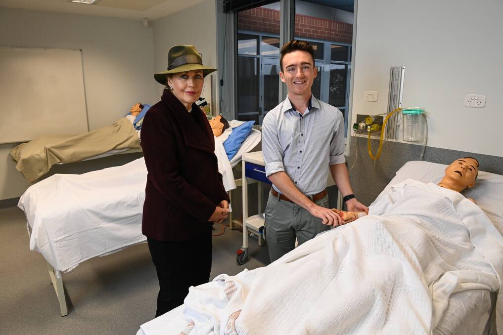 SHARED GOALS: Margaret McDonald and medical student Kyle Green know the importance of increasing the number of rural doctors. Picture: MARK JESSER