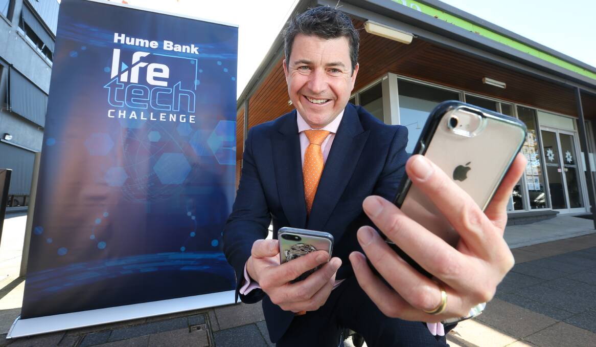 FINDING SOLUTIONS: Hume Bank's Andrew de Graaff looks forward to seeing the projects in this year's Life Tech Challenge. Picture: KYLIE ESLER