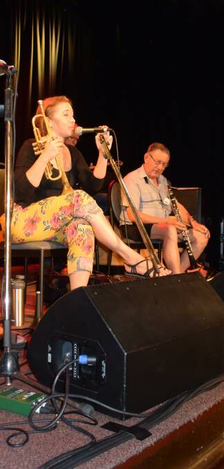 An appreciative audience enjoys one of the last performances of the 74th Australian Jazz Convention