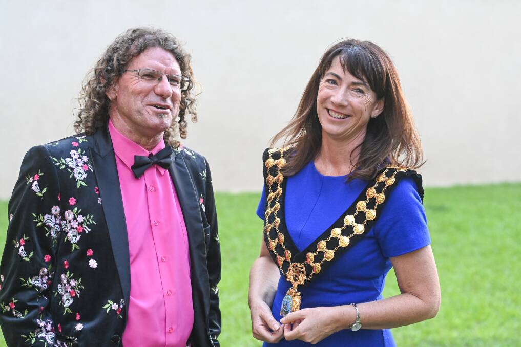 CITY LEADERS: Albury councillors Steve Bowen and Kylie King in January after being elected deputy mayor and mayor respectively. Picture: MARK JESSER