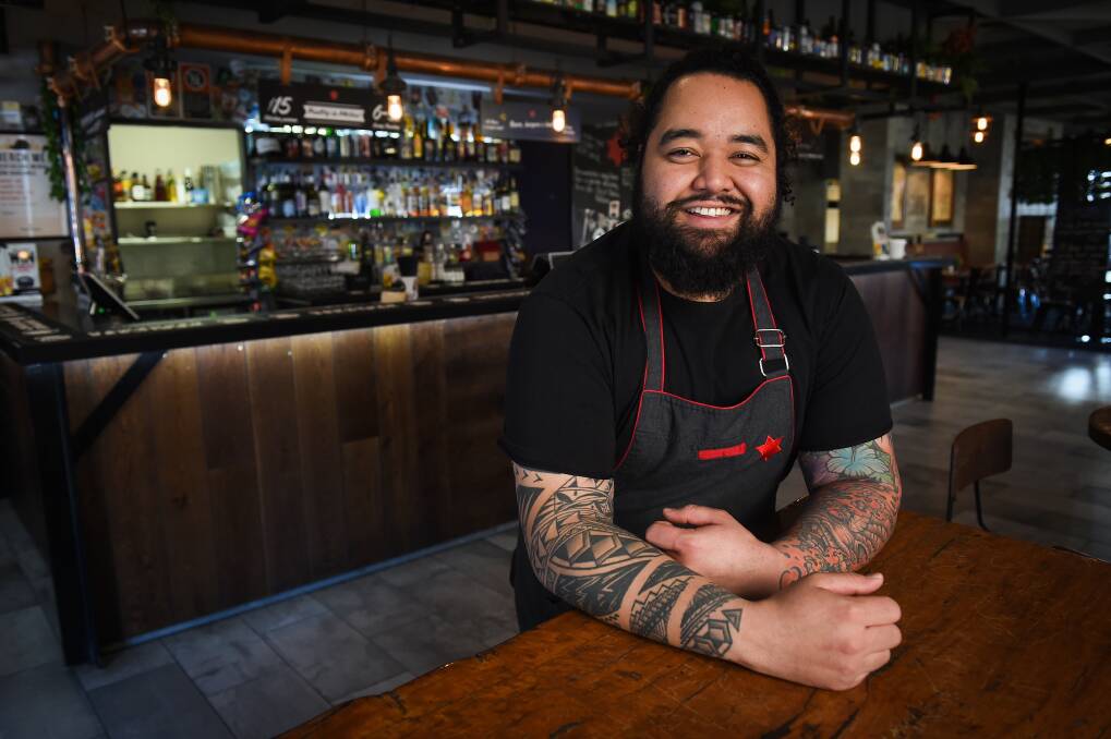 CHANGE OF SCENE: Sava Jovanovic moved to the Border about four years ago and is now head chef at Beer DeLuxe. "I find I can use all the skills I learned in Sydney and bring that to the plate in Albury," he says. Picture: MARK JESSER