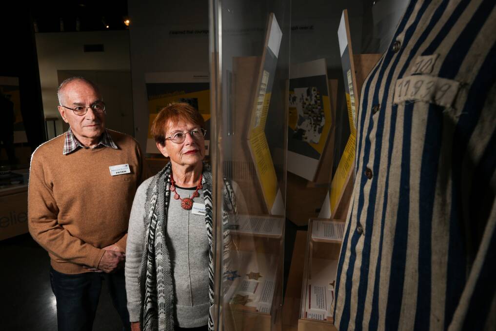 NEVER FORGET: Holocaust survivors Peter Gyenes and Judy Bahar share their stories with schoolchildren, highlighting how ordinary people saved lives when they were prepared to act against evil. Picture: JAMES WILTSHIRE