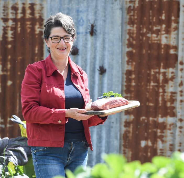 SEASONAL AND FRESH: Leanne Wheaton, of Jindera, likes to cook what she grows. "If there's lots of apricots on the tree, I'll do something with apricots," she says. She continues this theme with her beef dishes. Picture: MARK JESSER