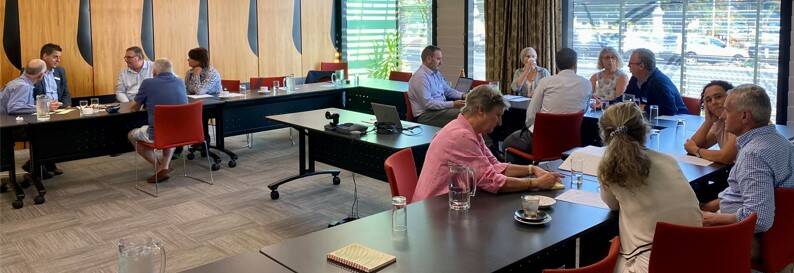 SHARING IDEAS: The forum at Wangaratta Performing Arts Centre included workshops to brainstorm issues in the timber industry. Picture: SUPPLIED