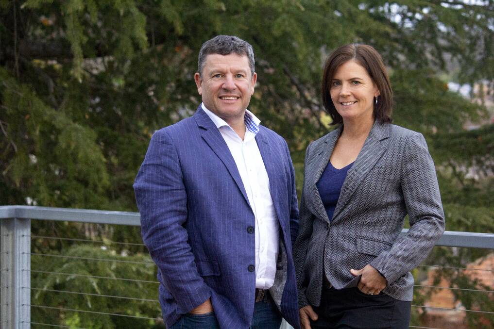 PROPERTY TEAM: McGrath Albury-Wodonga principals Philip Bell and Gabrielle Douglas have already worked together for many years operating Zelle Real Estate. 