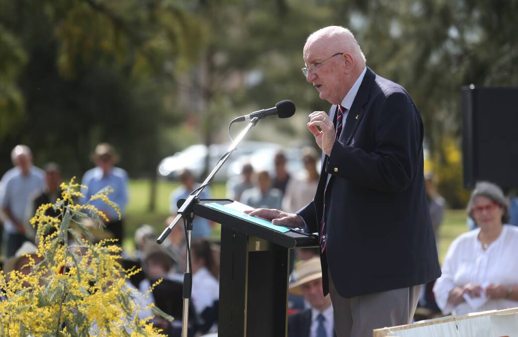 VOCAL SUPPORTER: Former member for Farrer and deputy prime minister Tim Fischer looks forward to the Murray Conservatorium Choir's Christmas concerts.