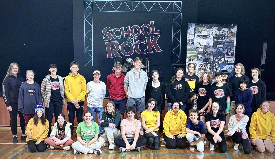 RESILIENCE: The School of Rock cast members have kept smiling despite a series of pandemic hurdles that eventually prevented this week's public performances.