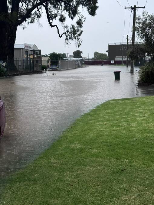 Wangaratta received 104 millimetres of rain in early January, causing flash flooding in many streets. Picture supplied