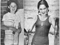  The front page of The Border Morning Mail of Saturday, December 10, 1966 featured these two photographs of Christine Gale, first into the water on opening day. Picture supplied