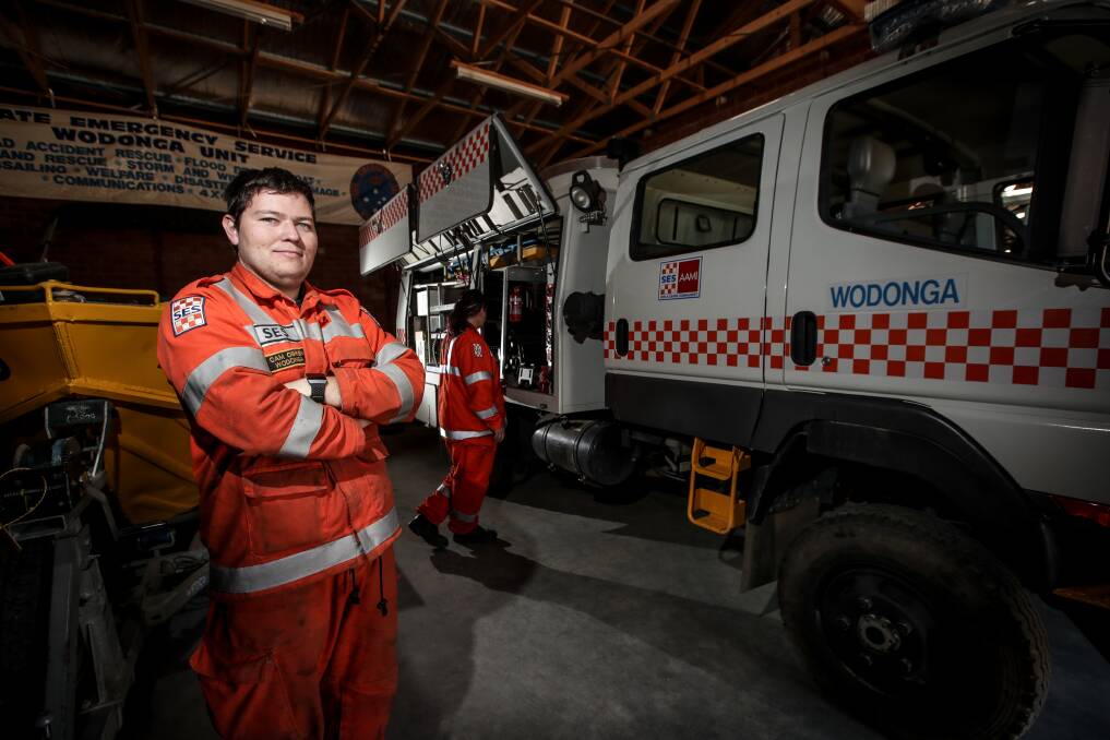 DISAPPOINTING: Wodonga SES deputy controller operations Cam O'Brien says the overnight theft at the unit's base in Victoria Cross Parade was hurtful. Picture: JAMES WILTSHIRE