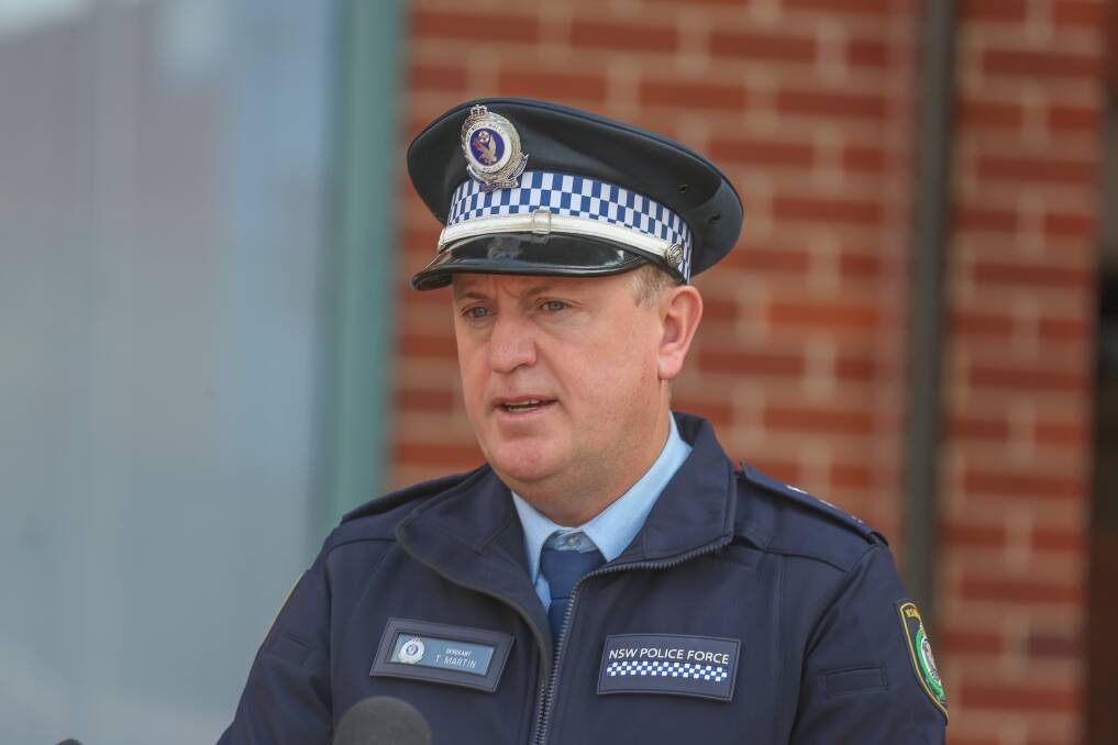 CONCERNING: Police Detective Acting Inspector Troy Martin, the Murray River Police District acting crime manager, appeals for public assistance into an Albury home invasion on Saturday. Picture: TARA TREWHELLA