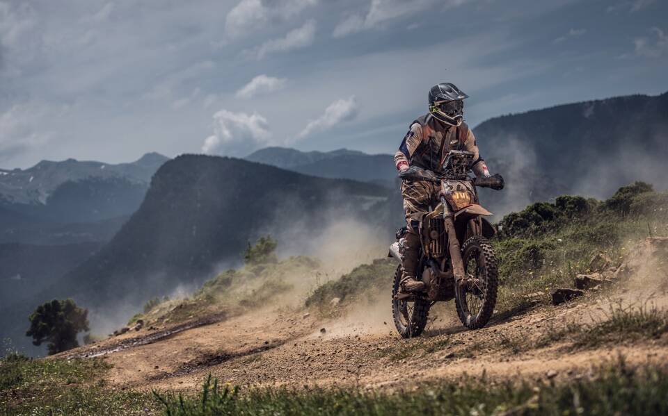 ON THE TRACK: Andrew Houlihan was the only Australian competitor in the 2018 Hellas Rally Raid.