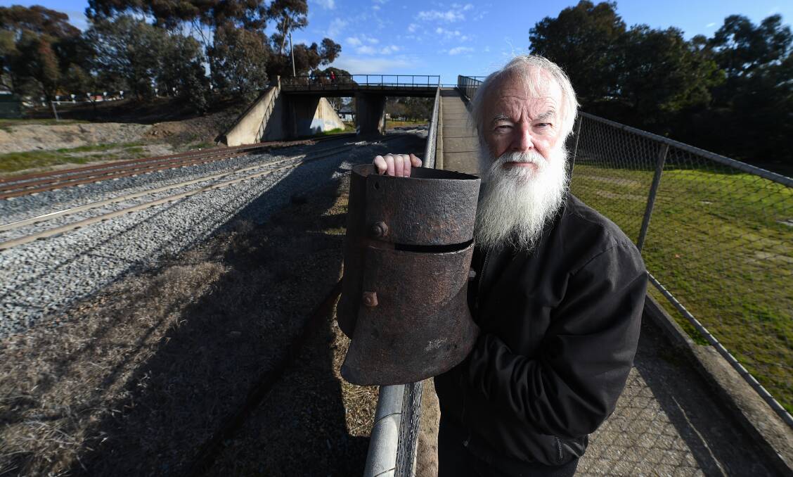 PROTECTING HISTORY: Glenrowan's Gary Dean says plans to build a replacement bridge on Beaconsfield Parade will "desecrate the original integrity of the precinct", the location of the Kelly gang's last stand. Picture: MARK JESSER