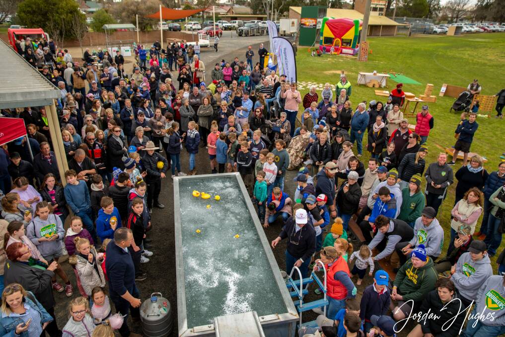 COMMUNITY SPIRIT: Up to 600 people attended the Holbrook event. "For a town of 1800 people, that's not a bad effort," Russell Parker says. Picture: JORDAN HUGHES 