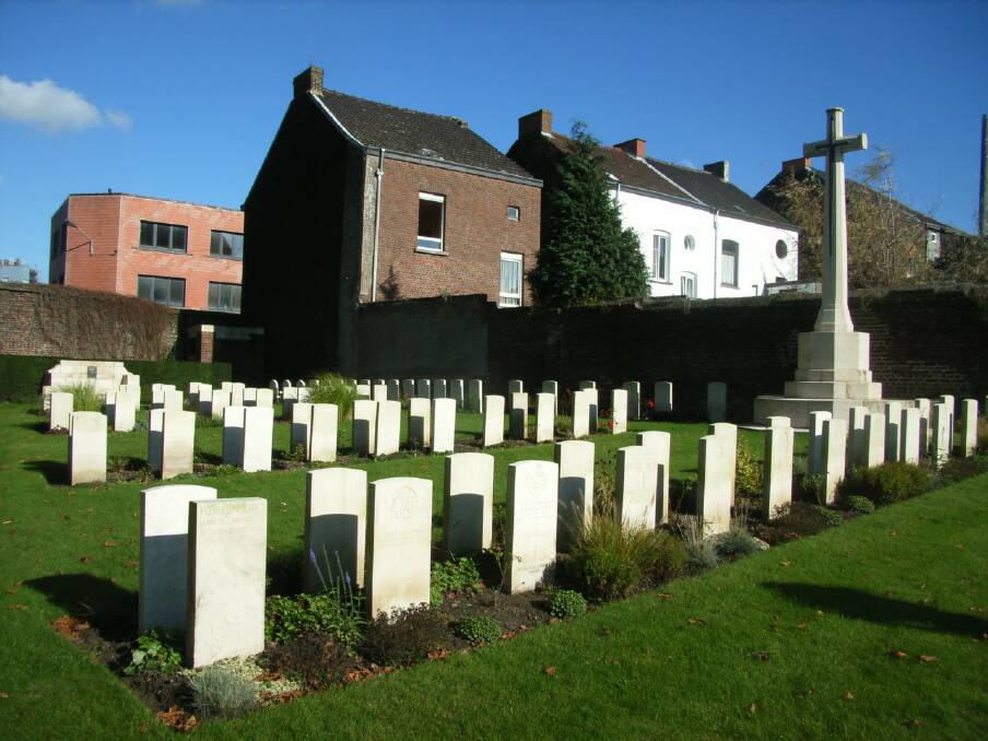 RESTING PLACE: The Australian soldiers' cemetery at Charleroi, Belgium. Some billets lived in the region until May 1919 but about 100 men, having survived the war, never made it home.