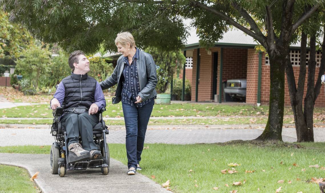 ADVOCATES: NDIS participant Curt Gouma and his mother Jan, who has helped to organise an Albury community consultation on housing.