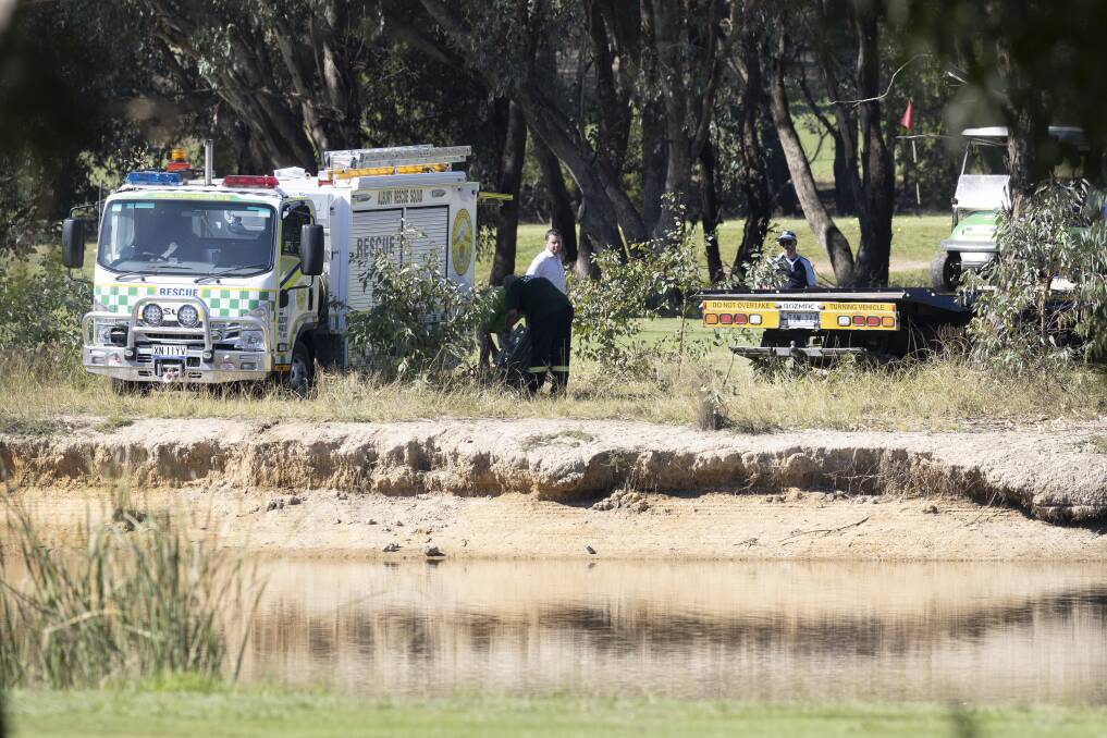INQUIRIES CONTINUE: Police are investigating the tragedy at Thurgoona Golf Club. Picture: ASH SMITH
