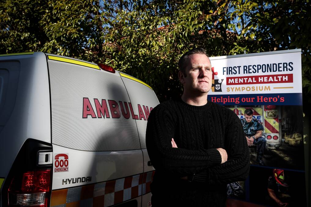 EMERGENCY SERVICE: A paramedic for 10 years, Albury's John McCormack knows the importance of supporting those in the front line as well as their family members, whose suffering can be overlooked. Picture: JAMES WILTSHIRE