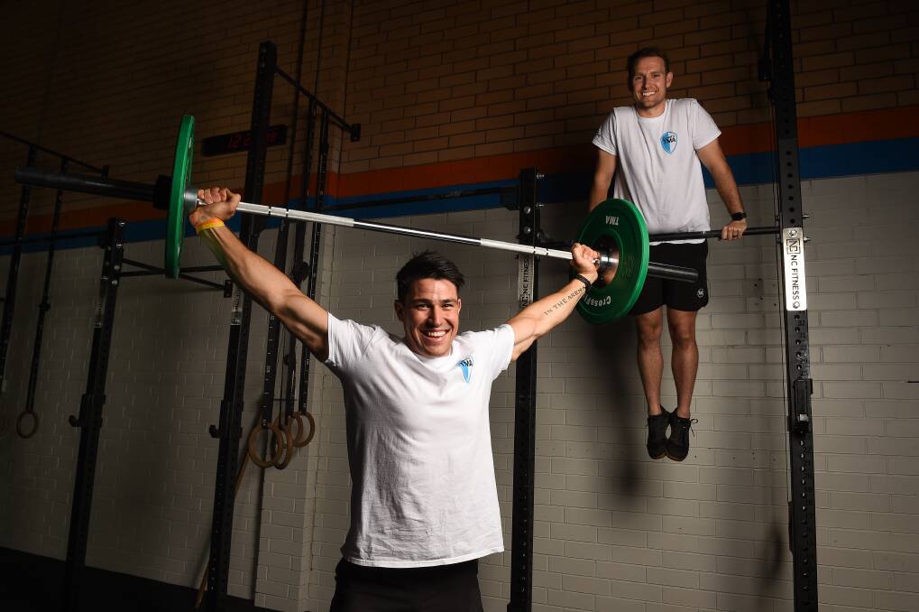 NEW CHALLENGE: Zak Rogers and Scott Foley met through CrossFit and want to help others become healthier and move well. Picture: MARK JESSER
