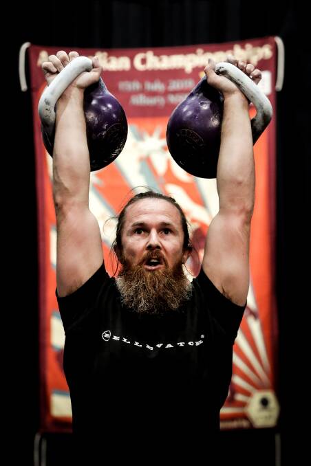 STRENGTH AND ENDURANCE: Forty-nine competitors attended Saturday's national kettlebell championships in Albury. Picture: JAMES WILTSHIRE