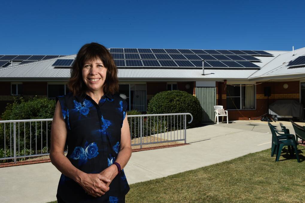 BIG PLANS: Yackandandah Health chief executive Annette Nuck, pictured here in 2016 celebrating the service's solar installation, says "we are owned by this town and we are answerable to the town".