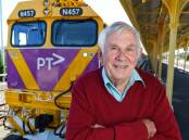 LONG JOURNEY: Border Rail Action Group founder Bill Traill, pictured at Albury station in 2017, in recent years finally saw progress in his rail campaign. His life will be celebrated at a service in St Matthews Albury on Wednesday, February 9, at 2pm.
