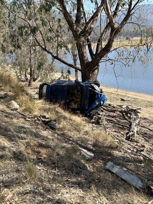 Police say speed and alcohol weren't factors in the Upper Murray crash, with the driver lucky to escape serious injury. Picture supplied