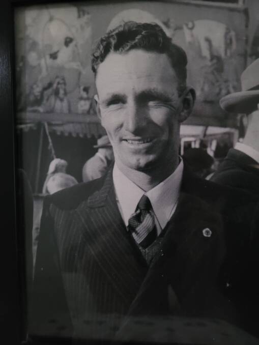 OUT AND ABOUT: Harold Janetzki at the Sydney Show in the 1950s.