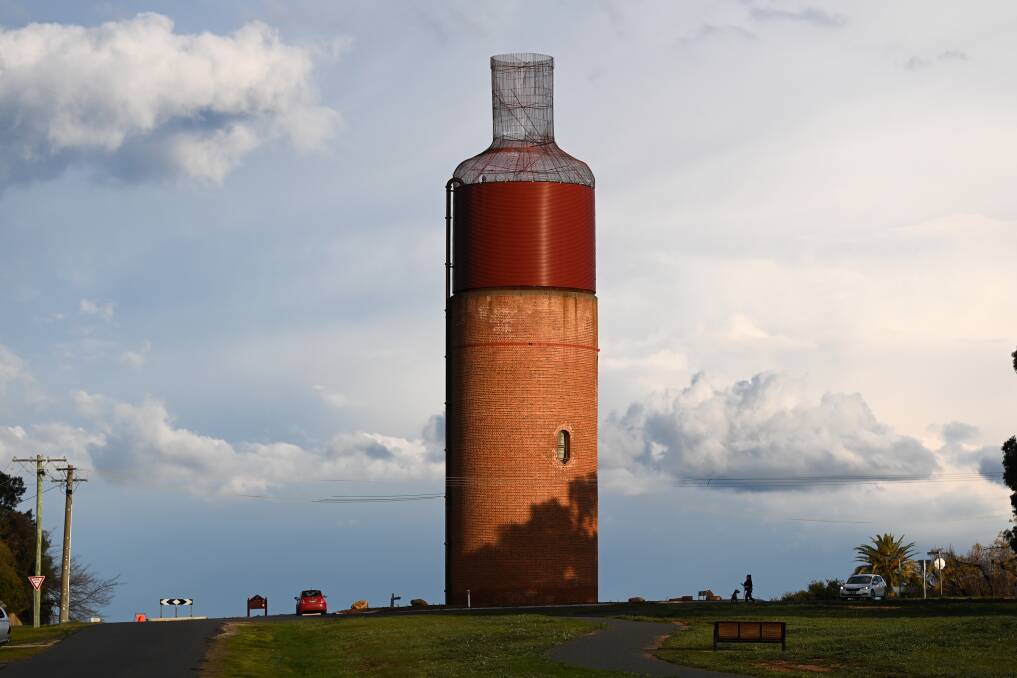LANDMARK: The Rutherglen region's focus on wine is obvious to all visitors. Picture: MARK JESSER