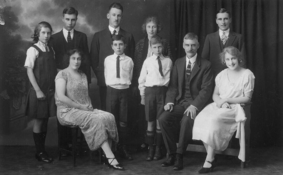 A 1920s picture of Hamilton Mott and his family. Hamilton and his brother Decimus printed The Border Morning Mail for the first time on October 24, 1903. The Mott family owned the newspaper for 103 years.