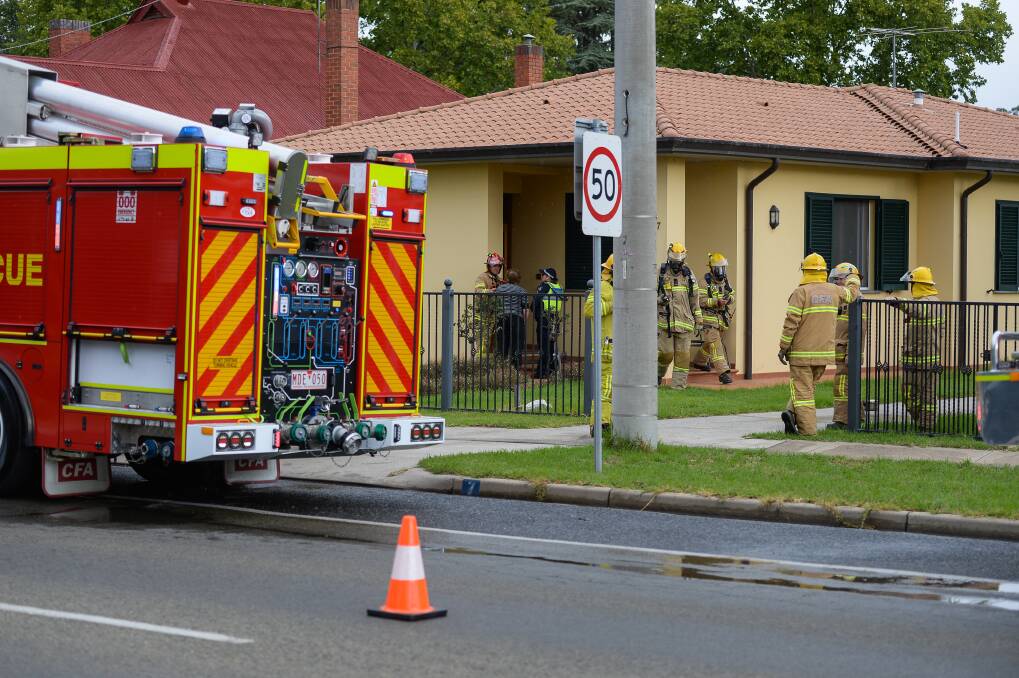 GOOD RESULT: Quick action by Wangaratta Fire Brigade members stopped a stove pot fire from spreading on Saturday afternoon.