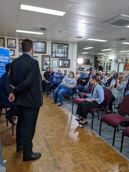 CONCERNS: Health care workers and community members share their stories at Friday's forum at Wodonga RSL, which was hosted by Benambra MP Bill Tilley.