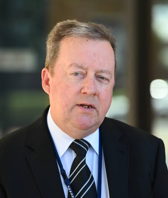 INVESTIGATIONS CONTINUE: Detective Acting Inspector Mark Colbert, of the Homicide Squad, appeals for public assistance on Thursday. Picture: MARK JESSER