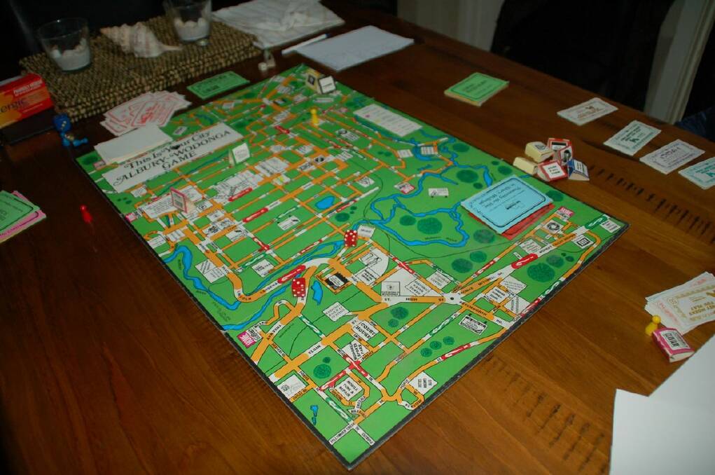 LOCAL LANDSCAPE: The board game features Albury-Wodonga streets and landmarks. Picture: BOARDGAMEGEEK.COM