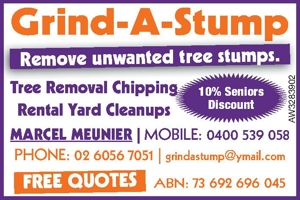 Gardening Grind-A-Stump MARCEL MEUNIER | 

MOBILE: 0400 539 05
