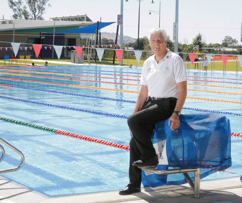 Don Alchin has been recognised with a national award by Swimming Australia. Picture: TARA GOONAN